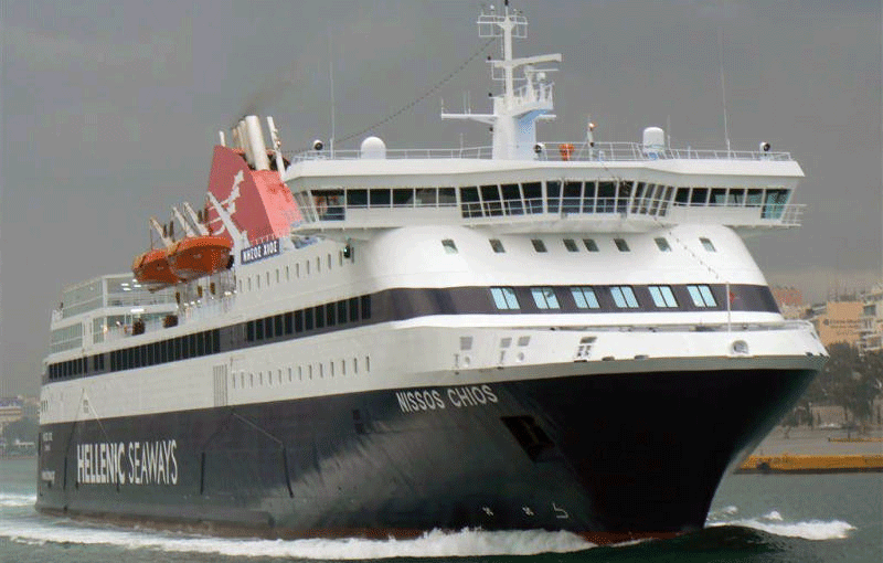  Το πλοίο NISSOS CHIOS  στο λιμάνι της Καβάλας