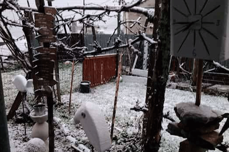  Χιόνι τώρα στο Παλαιοχώρι (Φωτογραφίες)