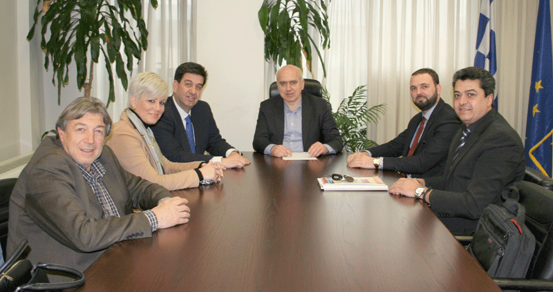  O Xρήστος Μέτιος συναντήθηκε με τον πρόεδρο και τα μέλη του ΔΣ του Επιμελητηρίου Καβάλας