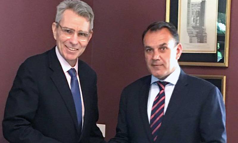   Ο Υπουργός Εθνικής Άμυνας Νικόλαος Παναγιωτόπουλος επισκέφθηκε τον Πρέσβη των ΗΠΑ