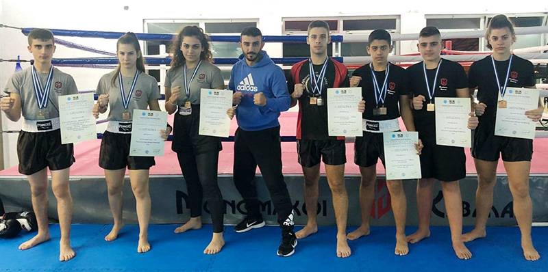  10 μετάλλια ο αθλητικός σύλλογος  «Μονομάχοι Καβάλας»  στο Πανελλήνιο Πρωτάθλημα Kick Boxing στο Λουτράκι   