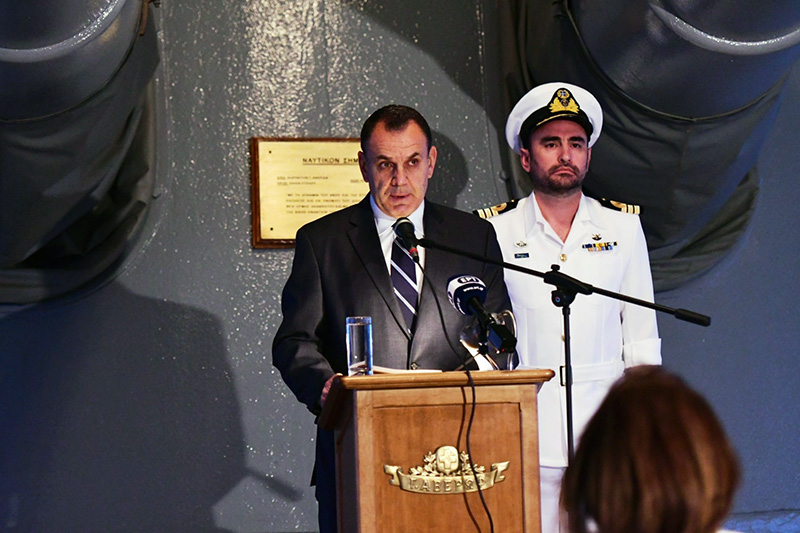  Ο Νίκος Παναγιωτόπουλος στην εκδήλωση για την Επέτειο του κινήματος του Ναυτικού
