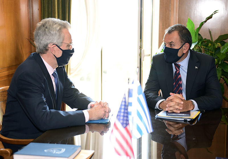  Συνάντηση Παναγιωτόπουλου με τον Πρέσβη των ΗΠΑ Geoffrey Pyatt (φωτογραφίες)