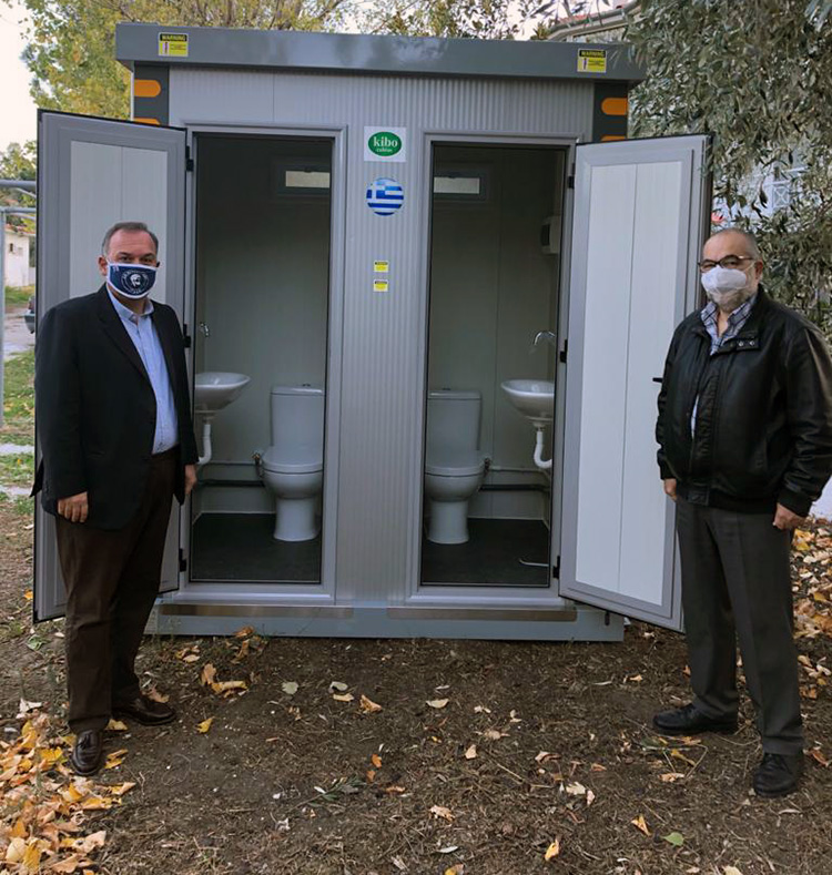  Παραλαβή προκατασκευασμένου οικίσκου διπλής τουαλέτας από το Δήμο Θάσου για το Κ.Υ Πρίνου