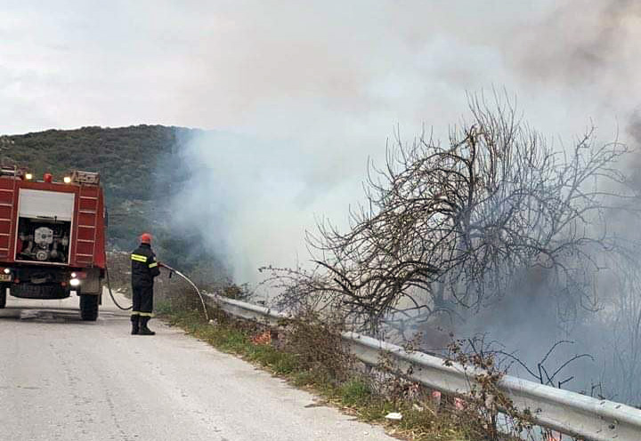  Πυρκαγιά σε δασική έκταση κατά μήκος της παραλιακής Εγνατίας: Ήθελε να κάψει ξερά χόρτα και του «ξέφυγε» (φωτογραφίες-video)