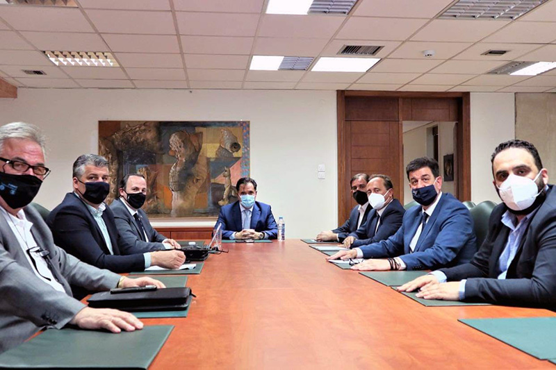  Συνάντηση των προέδρων των Επιμελητηρίων ΑΜ-Θ με τον Υπουργό Ανάπτυξης,  Άδωνι Γεωργιάδη