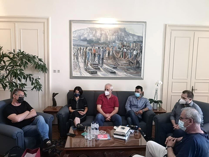  Συνάντηση του Θόδωρου Μουριάδη με τον ευρωβουλευτή του ΣΥΡΙΖΑ Κώστα Αρβανίτη (φωτογραφίες)