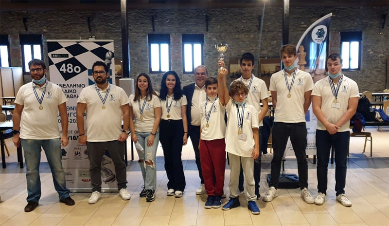  Η ομάδα του Σκακιστικού Ομίλου Καβάλας 1η νικήτρια Βορείου Ομίλου Α’ Εθνικής