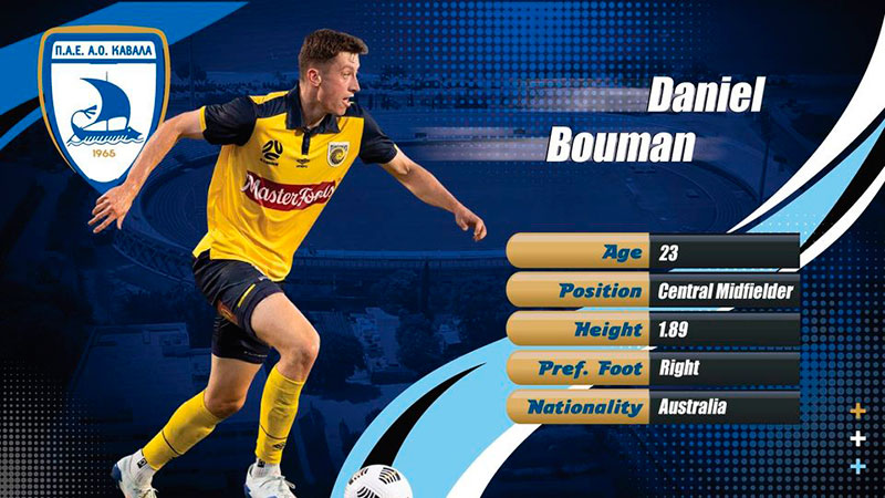  Παίκτης του ΑΟΚ και ο Αυστραλός μεσοεπιθετικός Daniel Bouman