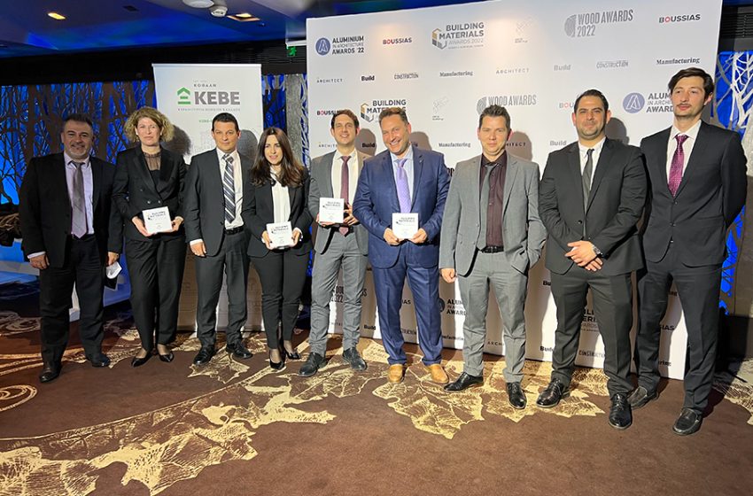  Τέσσερα βραβεία για τον Όμιλο ΙSOMAT στα Building Materials Awards 2022