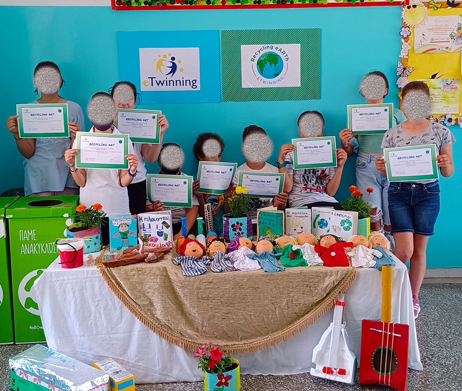  Συμμετοχή του 17ου Δημοτικού Σχολείου Καβάλας στο ευρωπαϊκό εκπαιδευτικό πρόγραμμα e-Twinning με το έργο «Recycling Art»