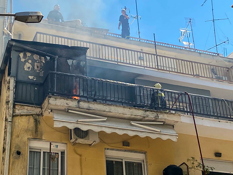  Πολύ σοβαρό το χθεσινό περιστατικό της φωτιάς στο μπαλκόνι, έγκαιρη επέμβαση της Πυροσβεστικής 