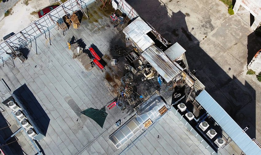  Νέο υλικό από τη φωτιά που άρχισε και έμεινε στην οροφή του σούπερ μάρκετ (φωτογραφίες-videos)