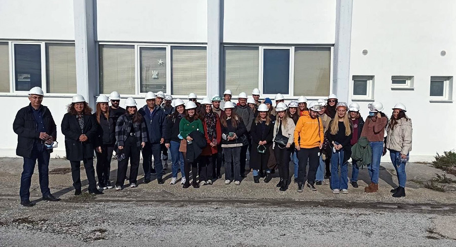  Φοιτητές από τη Θεσσαλονίκη σε εκπαιδευτική επίσκεψη στα Λιπάσματα