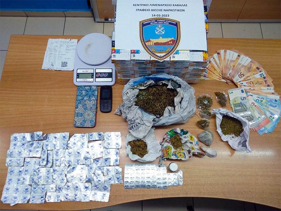  Σύλληψη δραστών για κατοχή ναρκωτικών ουσιών και λαθραίων καπνικών προϊόντων στην Καβάλα