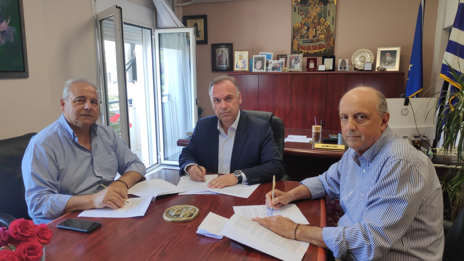  Υπογραφή Σύμβασης του έργου: “Αποχέτευση ακαθάρτων οικισμών Σκάλας Καλλιράχης, Σκάλας Σωτήρος”