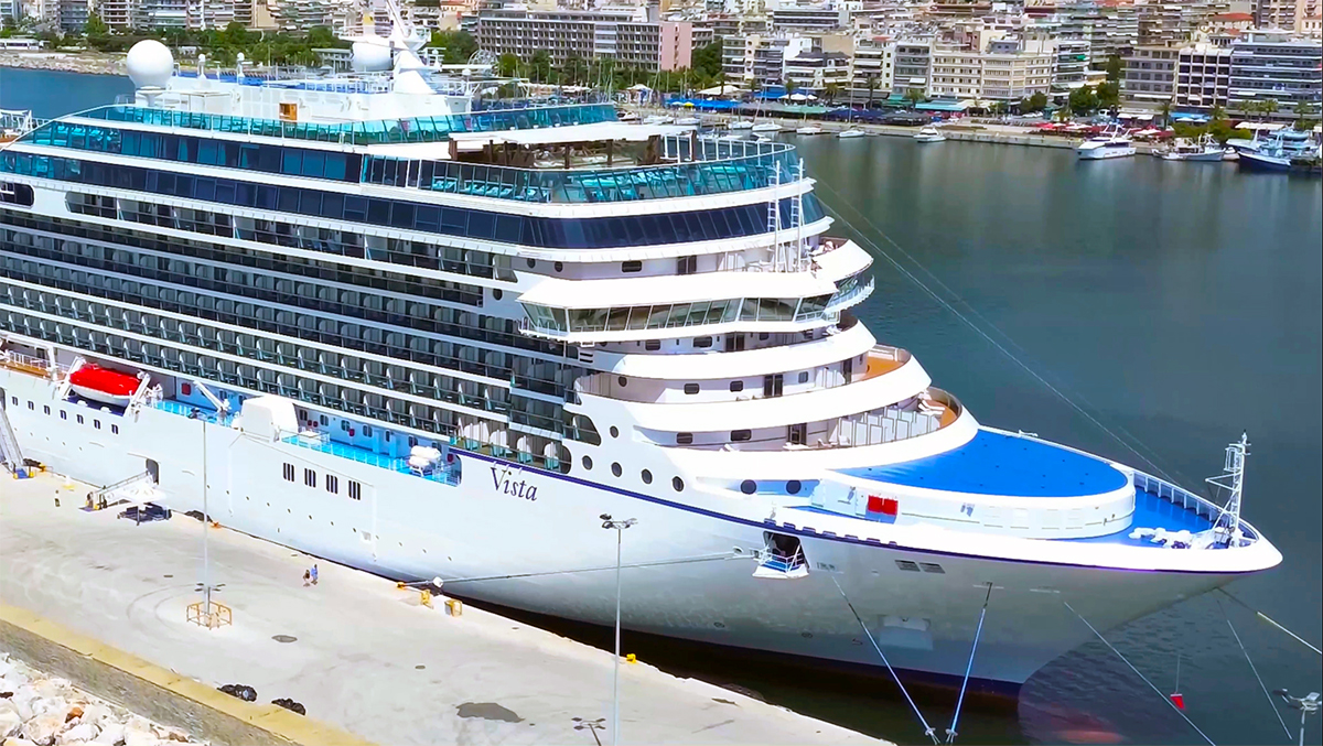  Η άφιξη του MS Vista στο κεντρικό λιμάνι της Καβάλας μέσα από το drone του Simon Kranz (φωτογραφίες-video)