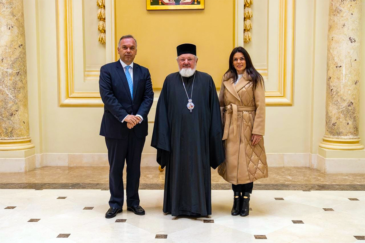  Επίσκεψη του Δημάρχου Θάσου στον Μακαριώτατο Πατριάρχη Ρουμανίας κ.κ Δανιήλ