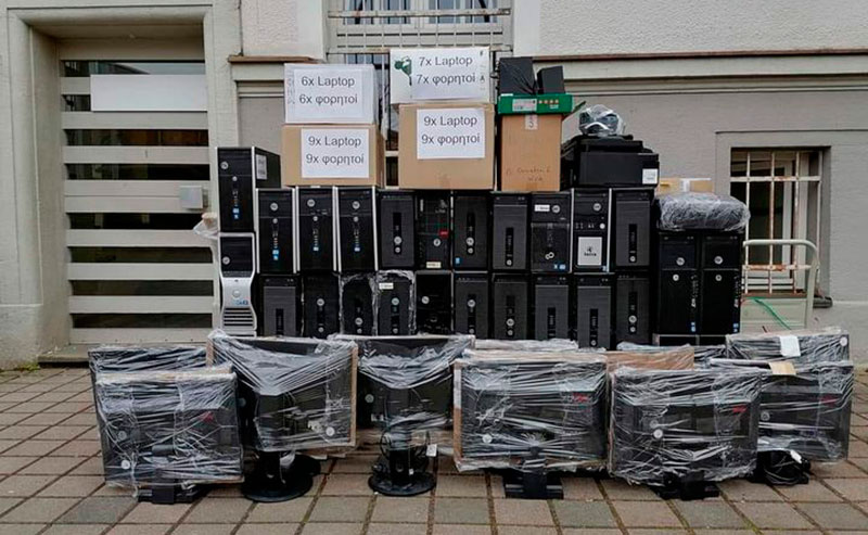  Σύλλογος Αδελφοποίησης Νυρεμβέργης – Καβάλας “ΦΙΛΟΣ”: Έκανε δωρεά στον Δήμο Καβάλας 37 υπολογιστές, 27 οθόνες TFT, 27 φορητούς υπολογιστές και τα 2 tablets